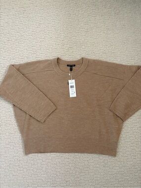 Eileen Fisher Wool Crew Neck Top sz L